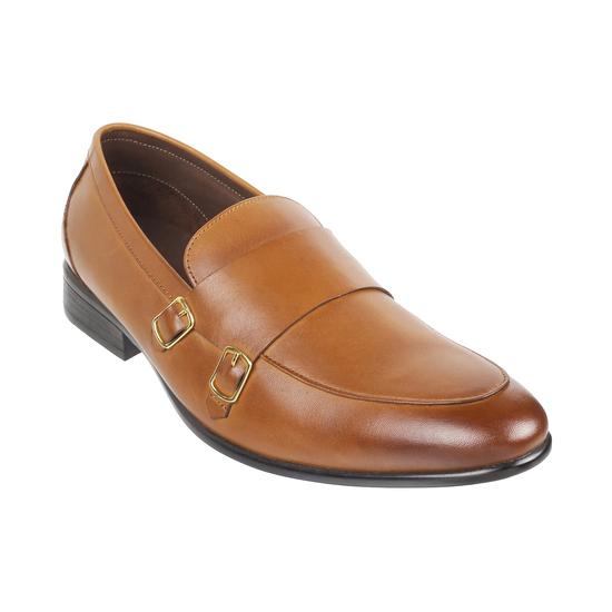 Men Tan Formal Monk