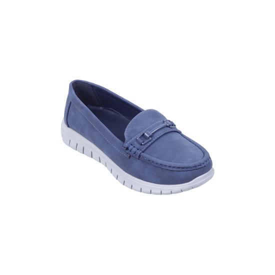 Women Navy-Blue Casual Loafers