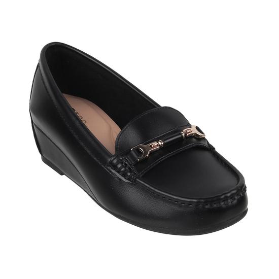 Women Black Casual Loafers