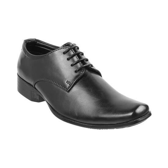 Boys Black Formal Lace Up
