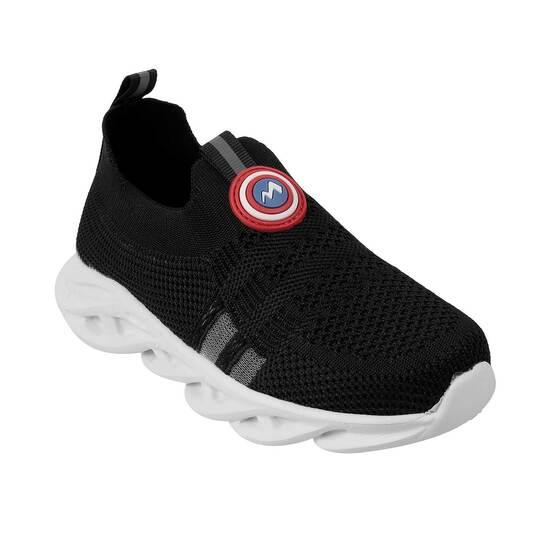 Boys Black Sports Sneakers