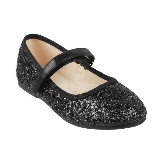 Girls Black Casual Ballerinas