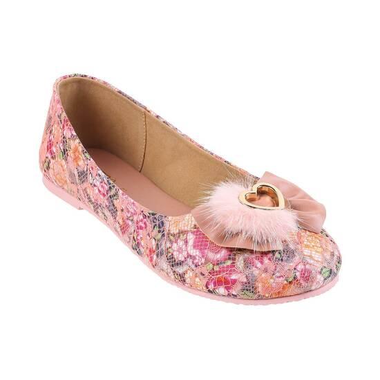 Girls Pink Casual Ballerinas