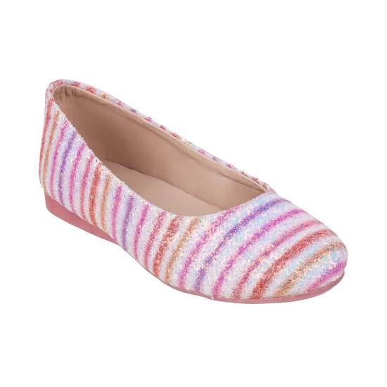 Girls Pink Casual Ballerinas